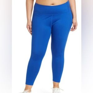 Z by Zella High Waist 7/8 Daily Pocket Leggings in Blue Surf Size:3X